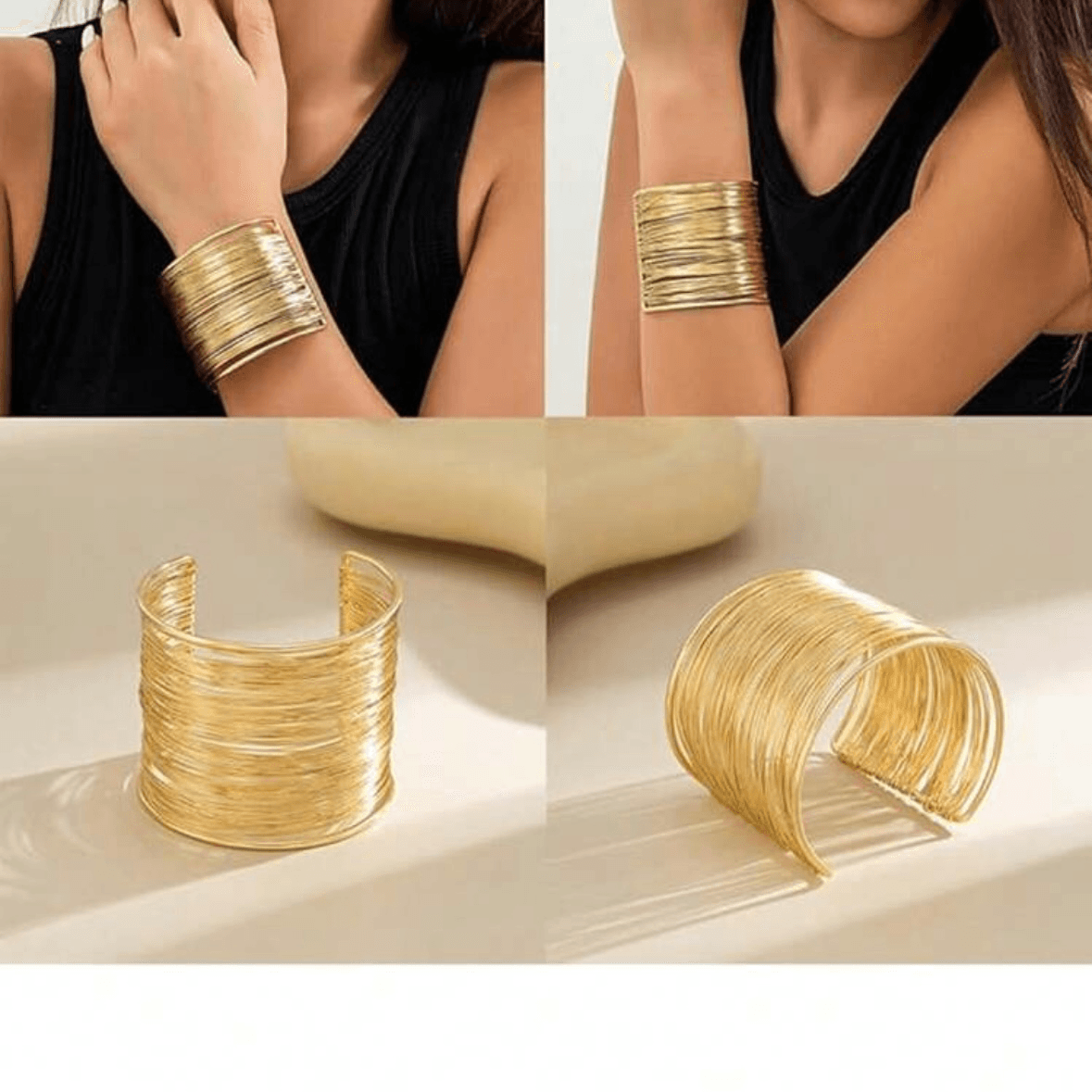 1 Pcs - Adjustable Bracelet - Gold 