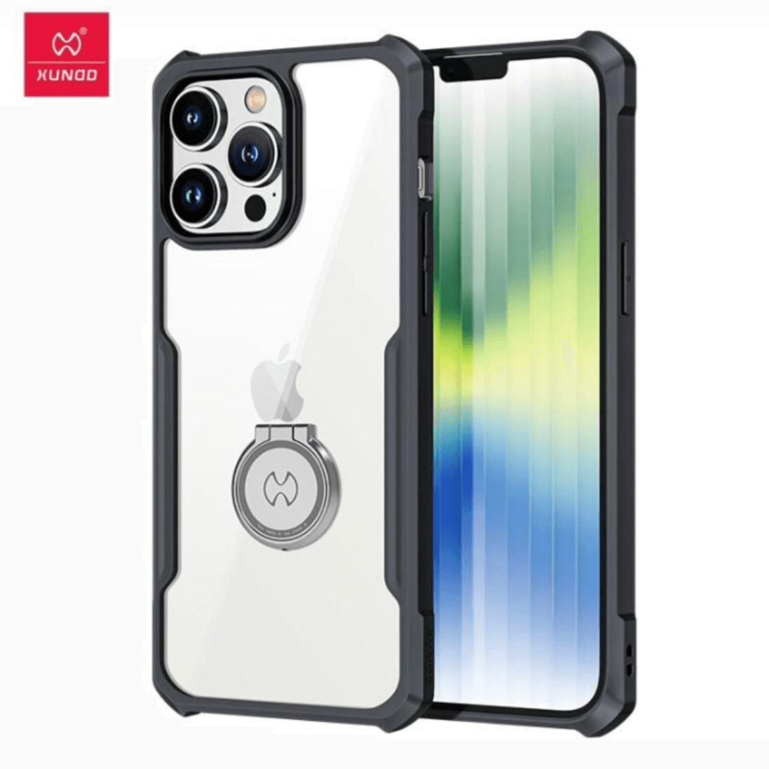 Xundd Case Iphone 12 Pro  With Ring - Clear \ Black