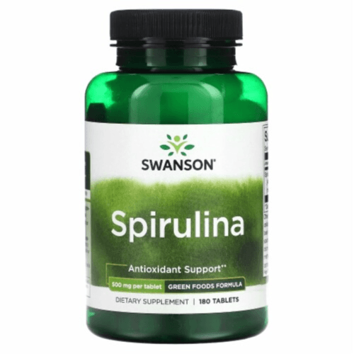 SWANSON SPIRULINA 500 MG 180 TABLETS