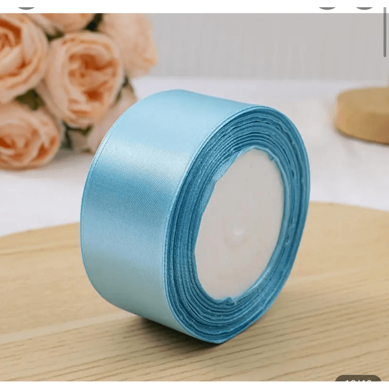 Baby Blue Satin Ribbon 25yards