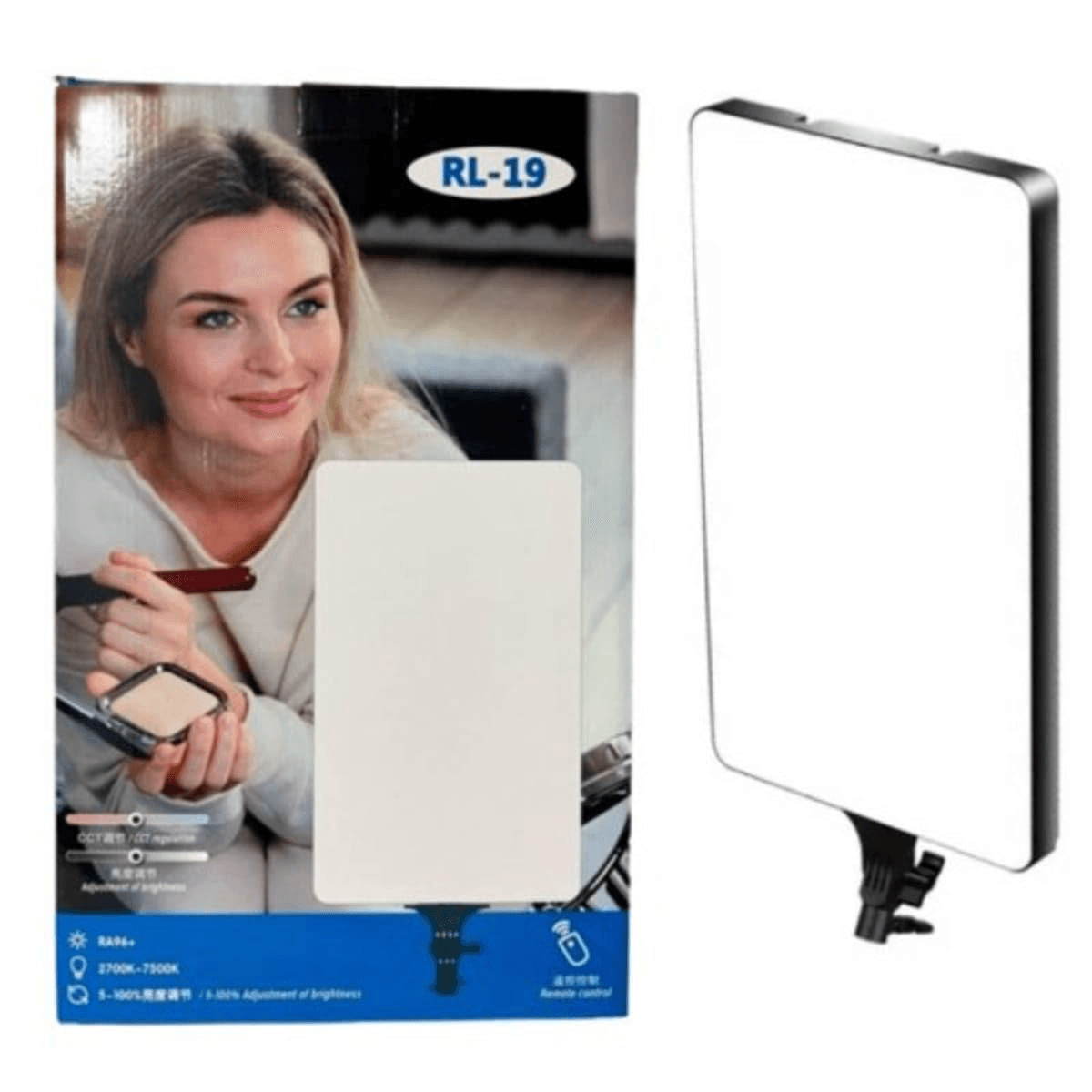 Latest RL-16 LED Video Light Panel Light With Tripod Square Diffuser Light With Stand Photography Lamp