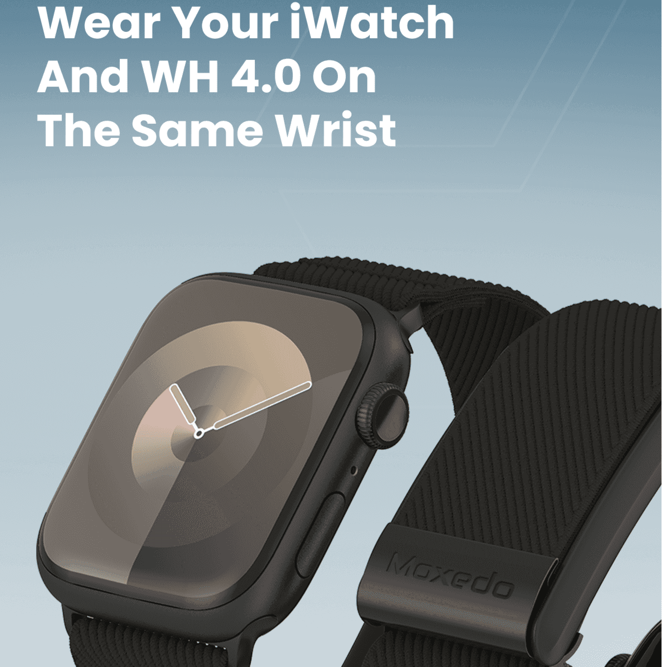 Moxedo Hybrid Fit-Weave Nylon iWatch and Whoop 4.0