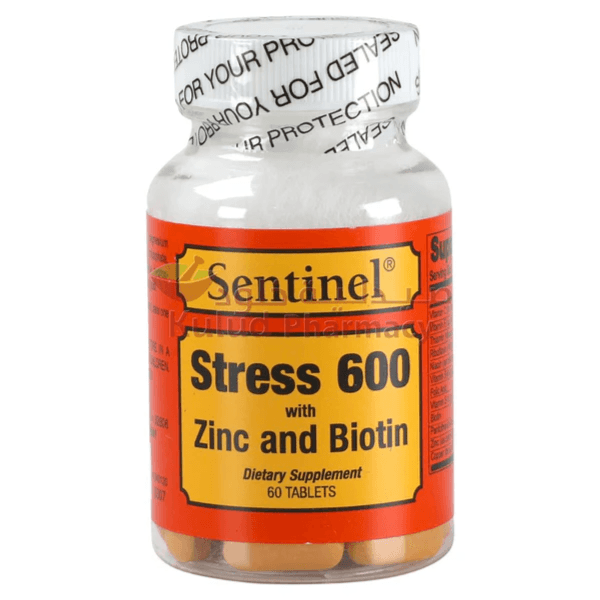 Sentinel Stress 600 with Zinc & Biotin tab 60s