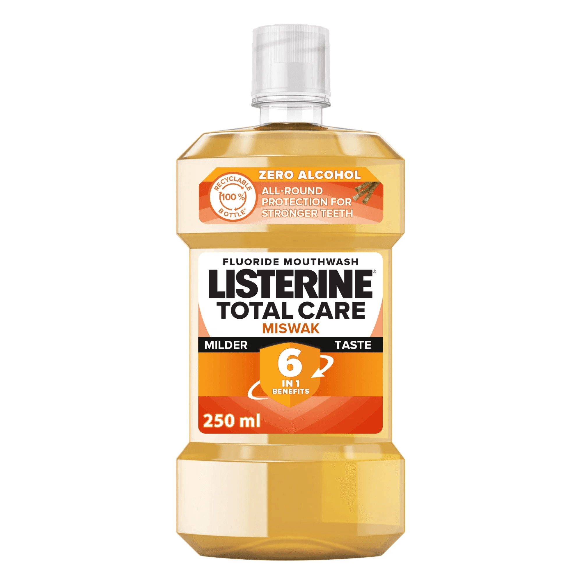 listerine Total care miswak milder taste mouthwash 250 ml