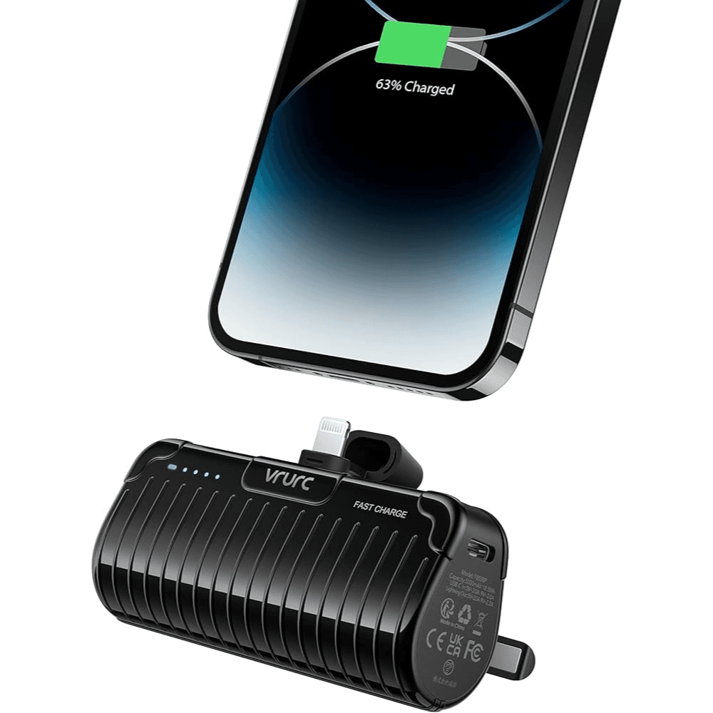 Green Lion Pocket Power Bank Type-C Output 5000mAh - Black
