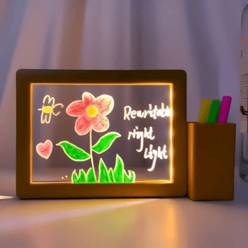 USB 3D LED Night Light with Rewritable Acrylic Board