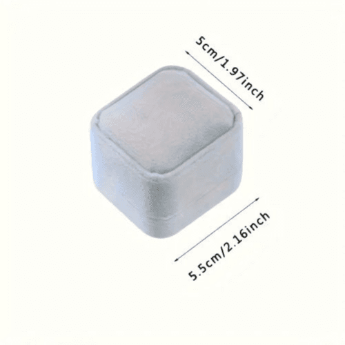 5pcs Velvet Jewelry Gift Boxes for Ring Box (Grey)