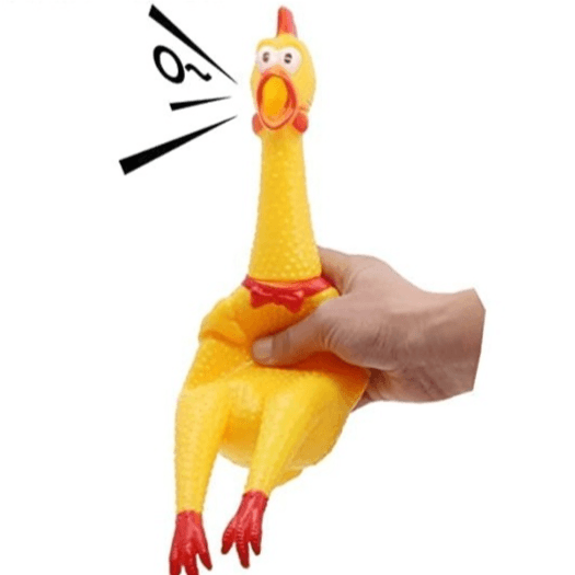Woofy Rubber Screaming Chicken Toy 50cm 