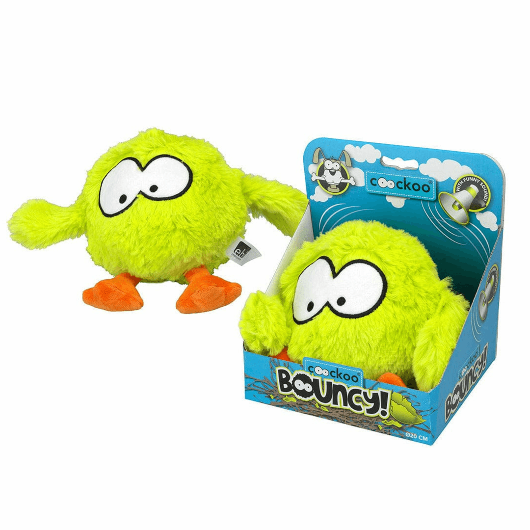 Bouncy Jumping Ball Trumpet Fanfare 28x19cm Lime