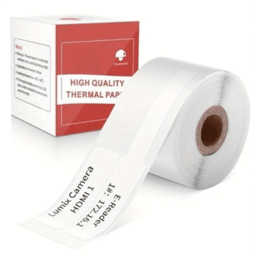 Phomemo - 30x25mm+45mm White Cable Labels for M110/M221/M120/M200 -100 Labels (1 Roll)