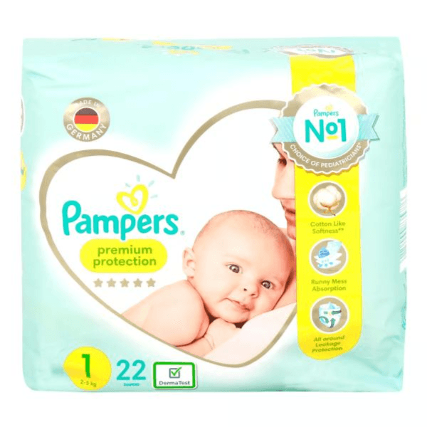 Pampers Diapers Premium Size no.1 2-5kg 22 pcs