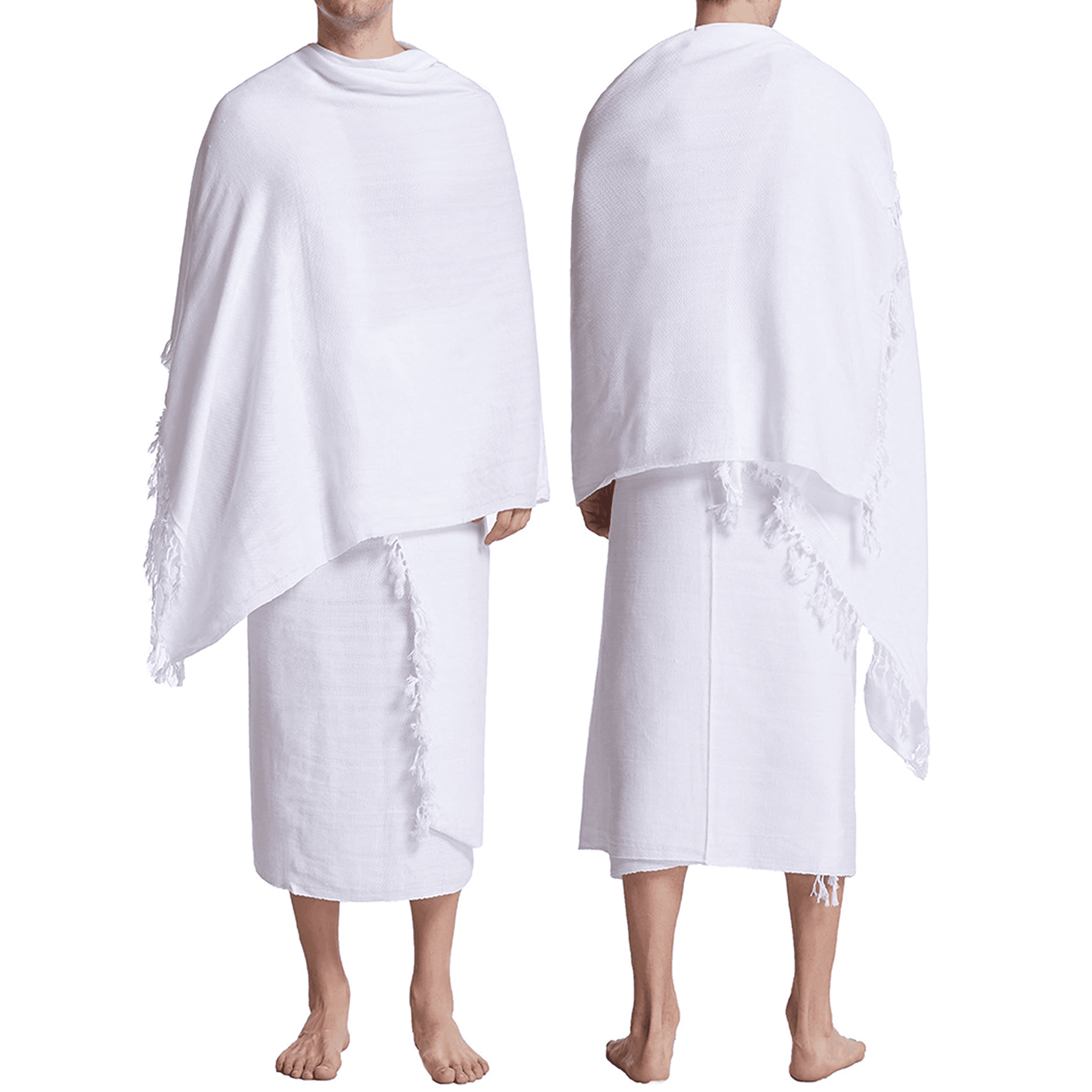 Luxury Hajj & Umrah Ihram by AL MALIKI KHAAS – Made from High-Quality Soft Threads, 1200g with Ihram Belt & Carrying Bag