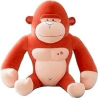 Cute Gorilla In Red 40Cm Soft Toy