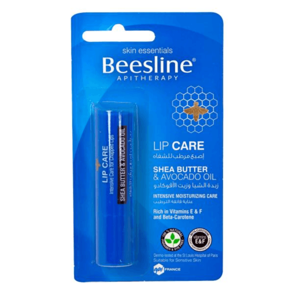 Beesline Lip Care Shea Butter & Avocado Oil For Intensive Moisturizing Care rich in vitamin E-F & beta carotene 4gm