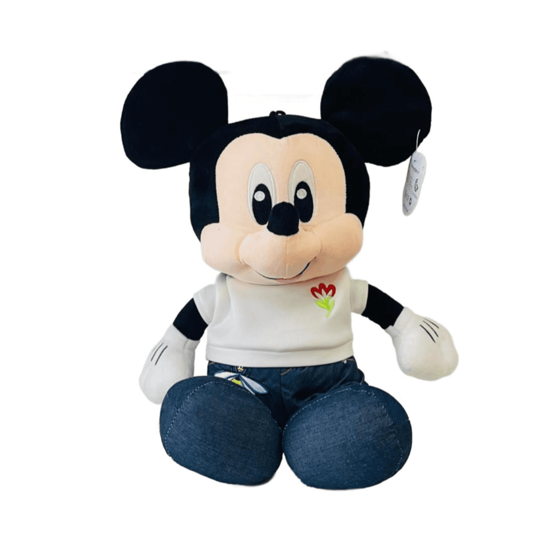Mickey In White Shirt With Blue Short Soft Toy 60cm