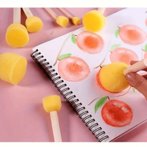 13-Piece Sponge Painting Brush & Roller Set for DIY Arts & Crafts