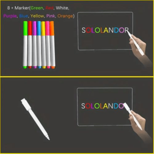 USB 3D LED Night Light with Rewritable Acrylic Board