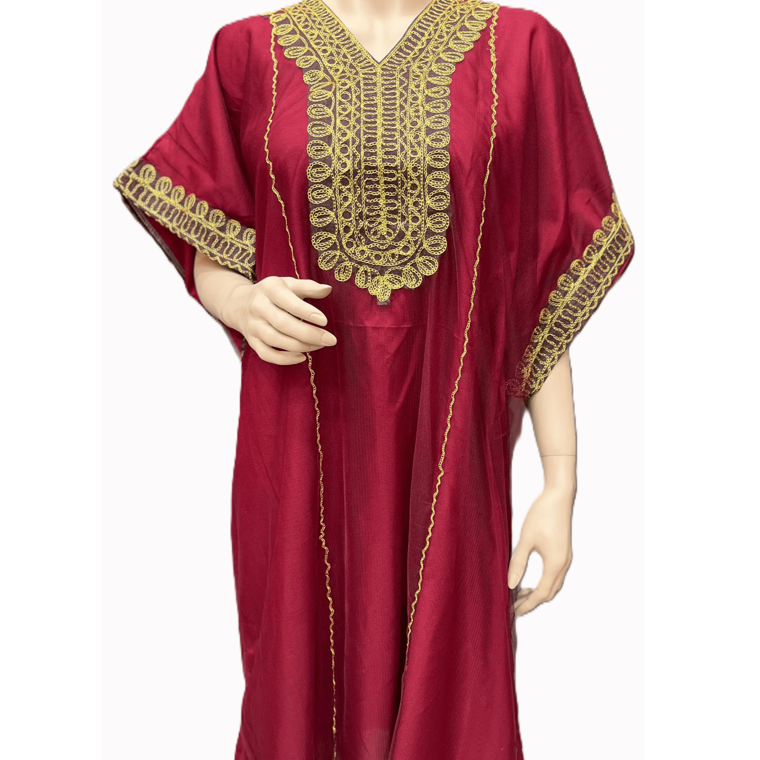 قفطان للبنات العنابي