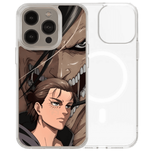 Magsafe Clear Iphone Case - Eren Yeager Titan
