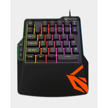 Meetion Mt-Kb015 Led Rainbow Backlight One-Handed Gaming Keyboard