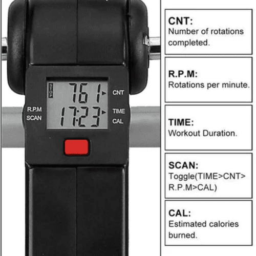 Arm & Leg Pedal Exerciser Variable Resistance with LCD Display