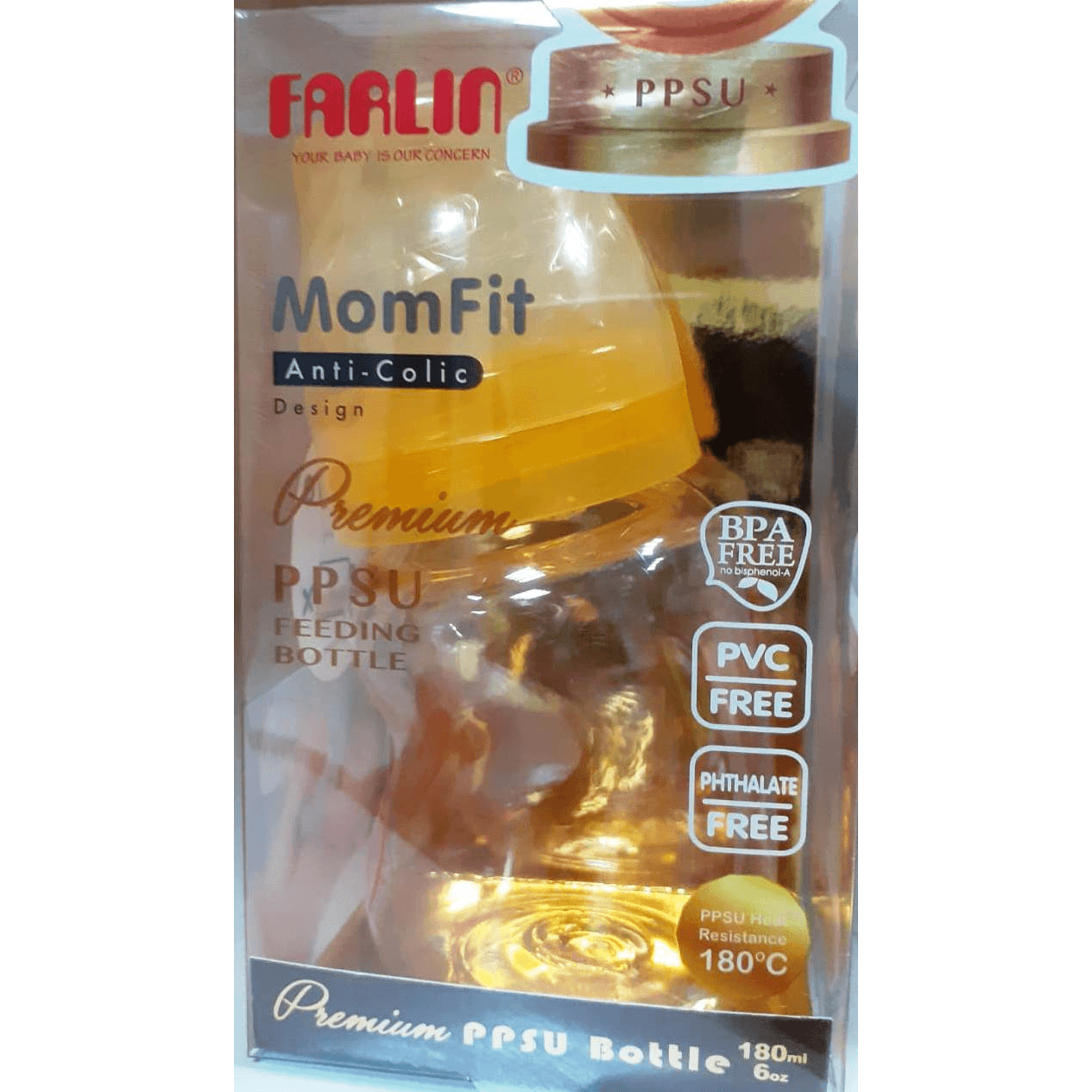 FARLIN PPSU FEEDING BTL 180ML(AB92013)