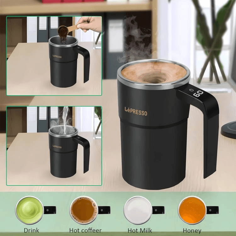 LePresso Auto Magnetic Stirring Cup with Touch Control