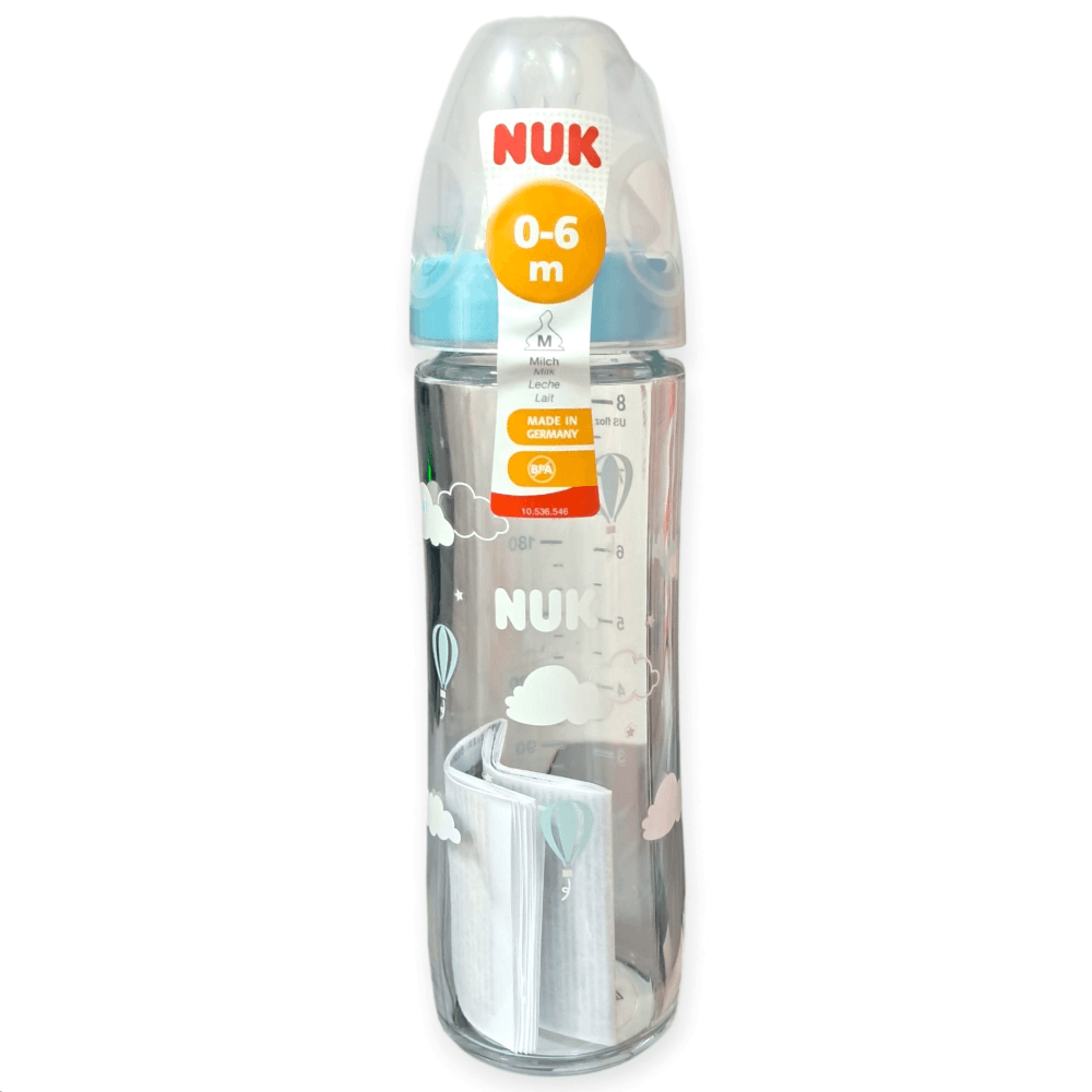 حلمة زجاجة سيليكون من NUK New Classic سعة 240 مل (من 0 إلى 6 أشهر) 10745080