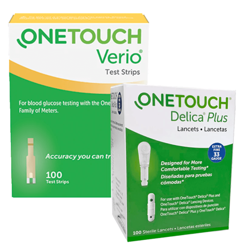 ONETOUCH DELICA PLUS LANCETS 100+شرائط اختبار ONETOUCH VERIO 50
