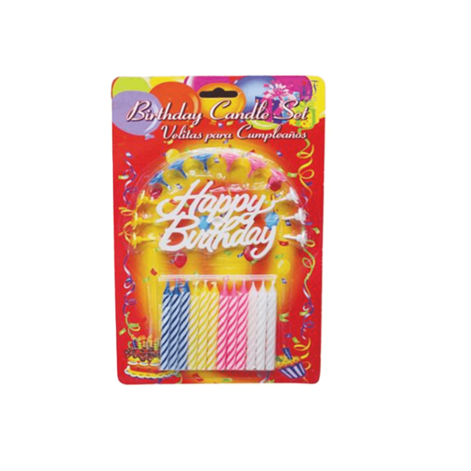happy birthday candle set
