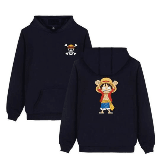 Onepiece Hoodie luffy - Black