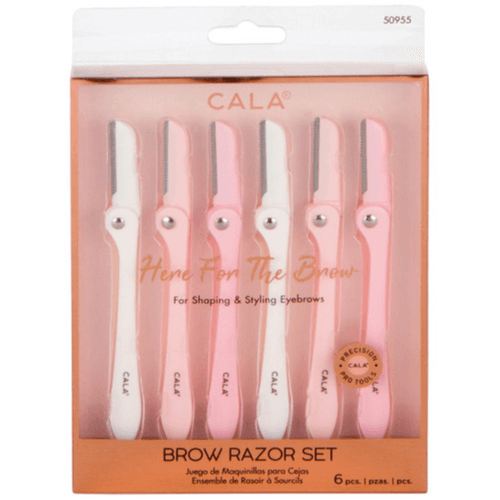 Cala Brow Razor Set for styling & Shaping Eyebrows 6pcs Code:50955