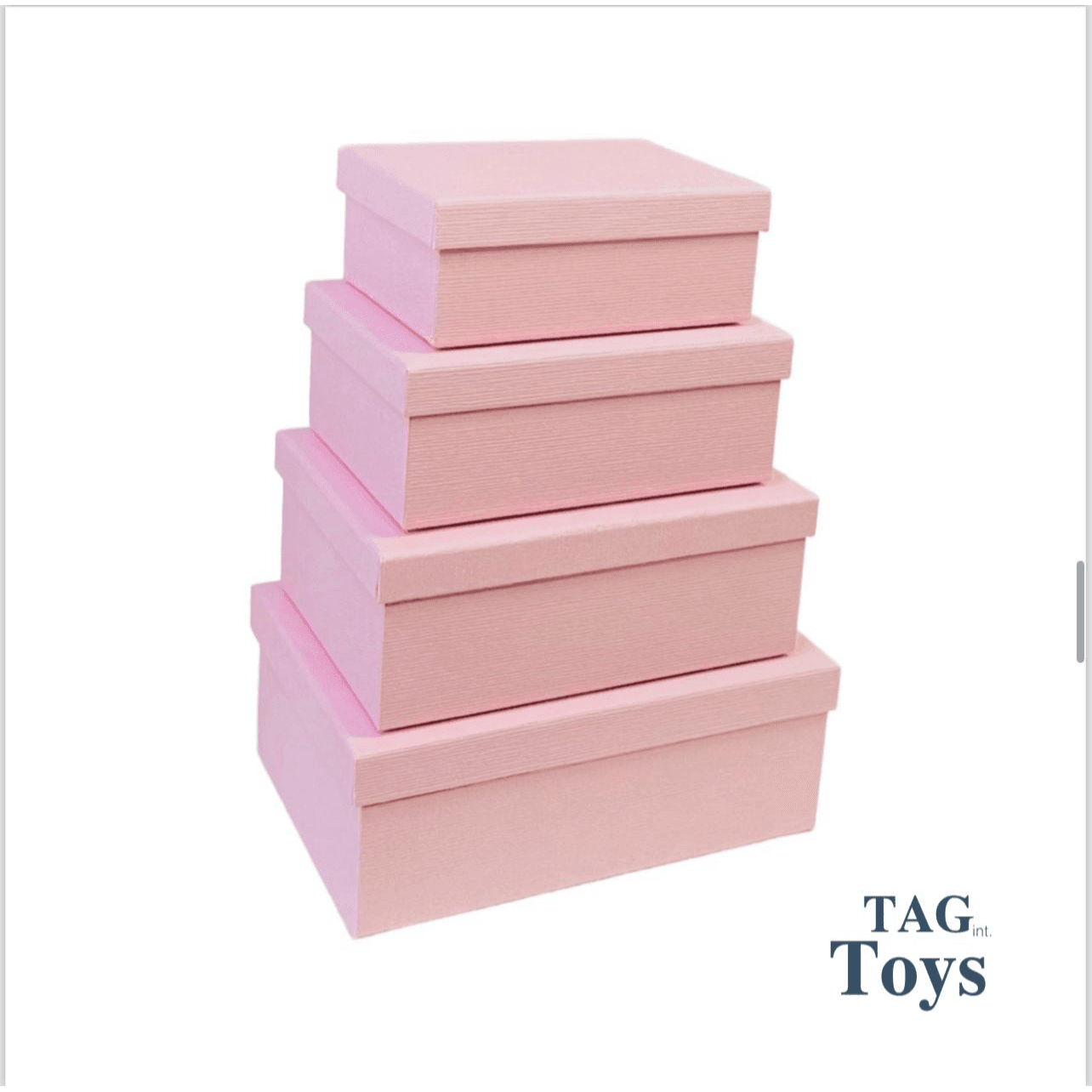 Small 4Pcs Set Pink Deluxe Gift Box