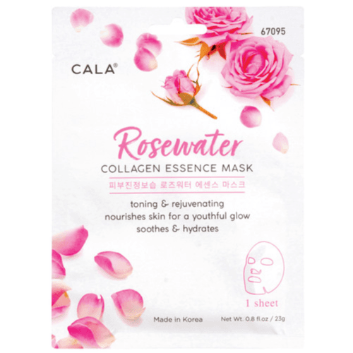 Cala Rosewater Collagen Essence Mask nourish & hydrate the skin 1 sheet Code 67095