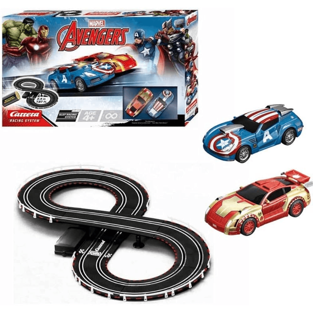 Carrera Go! - Marvel Avengers Slot Car Racing Track Set (2.4M)