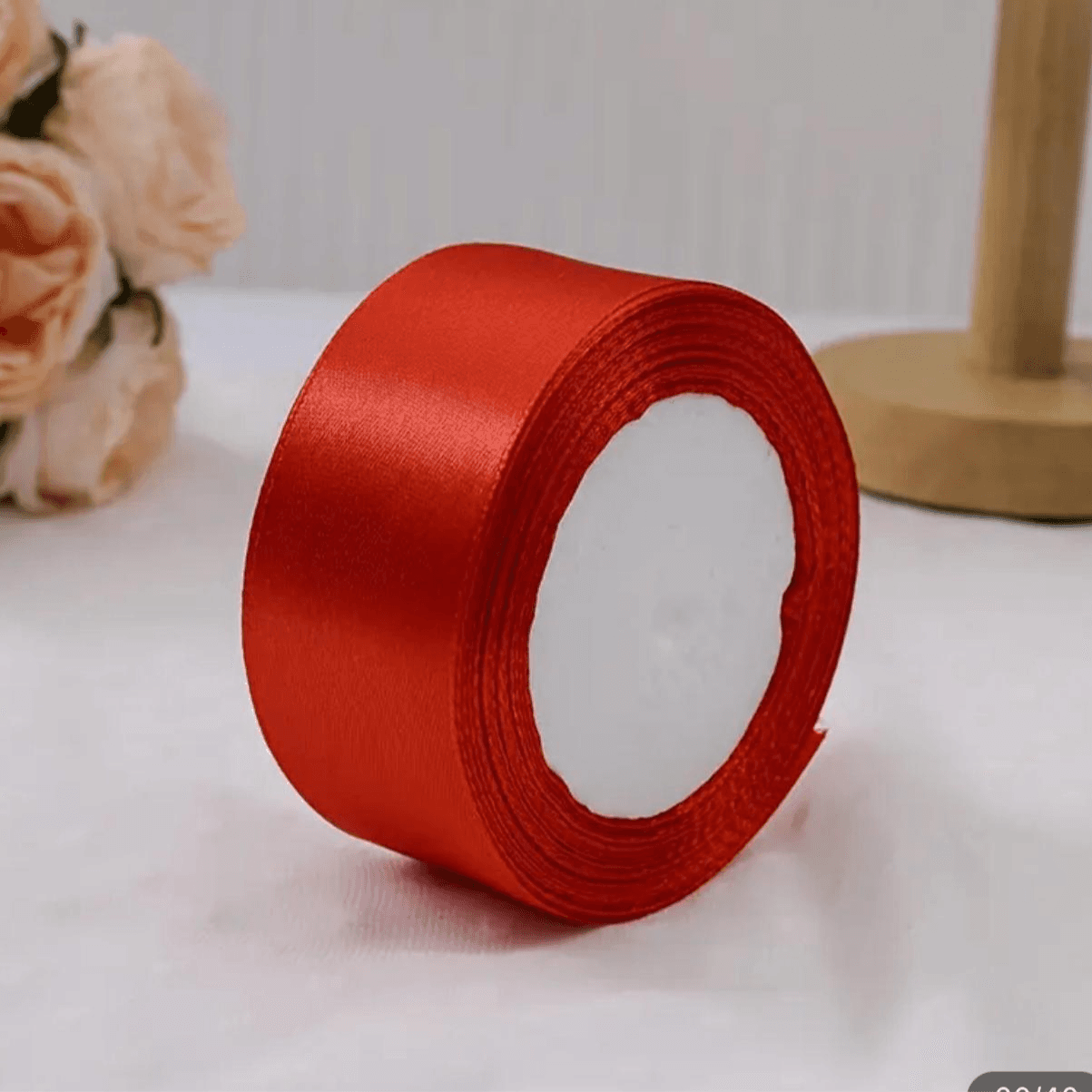 Satin Ribbon - Red 22 Meters length x 1 inch width