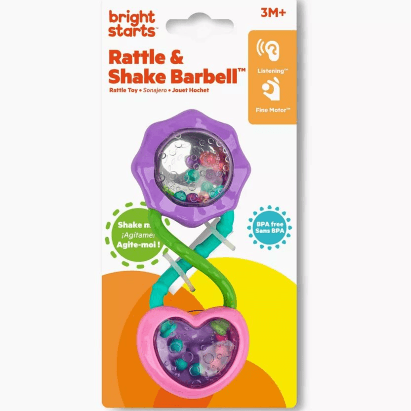 Bright Starts - Rattle And Shake Barbell - Purple/Pink