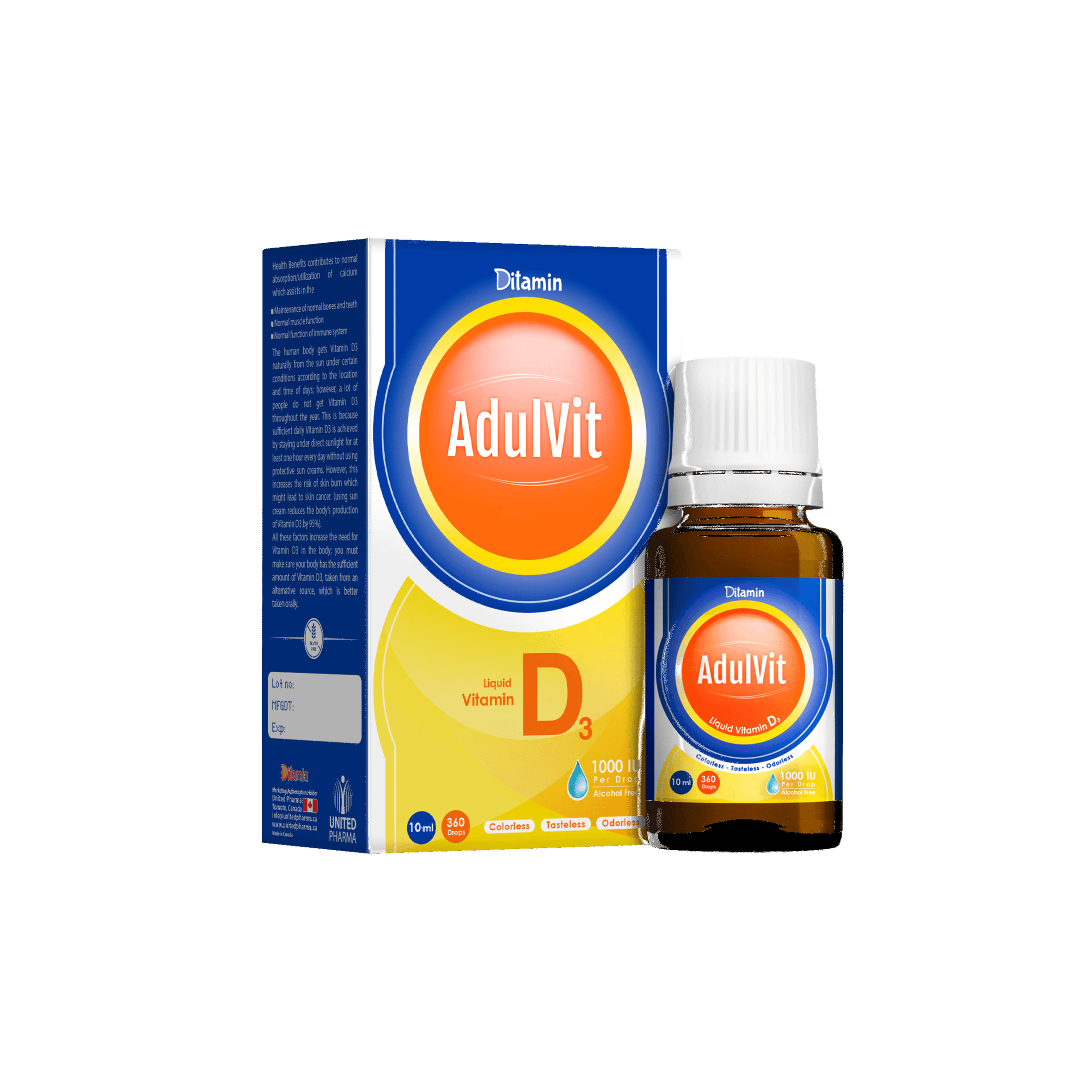 Ditamin AdulVit D3 1000IU 10ml Oral drops