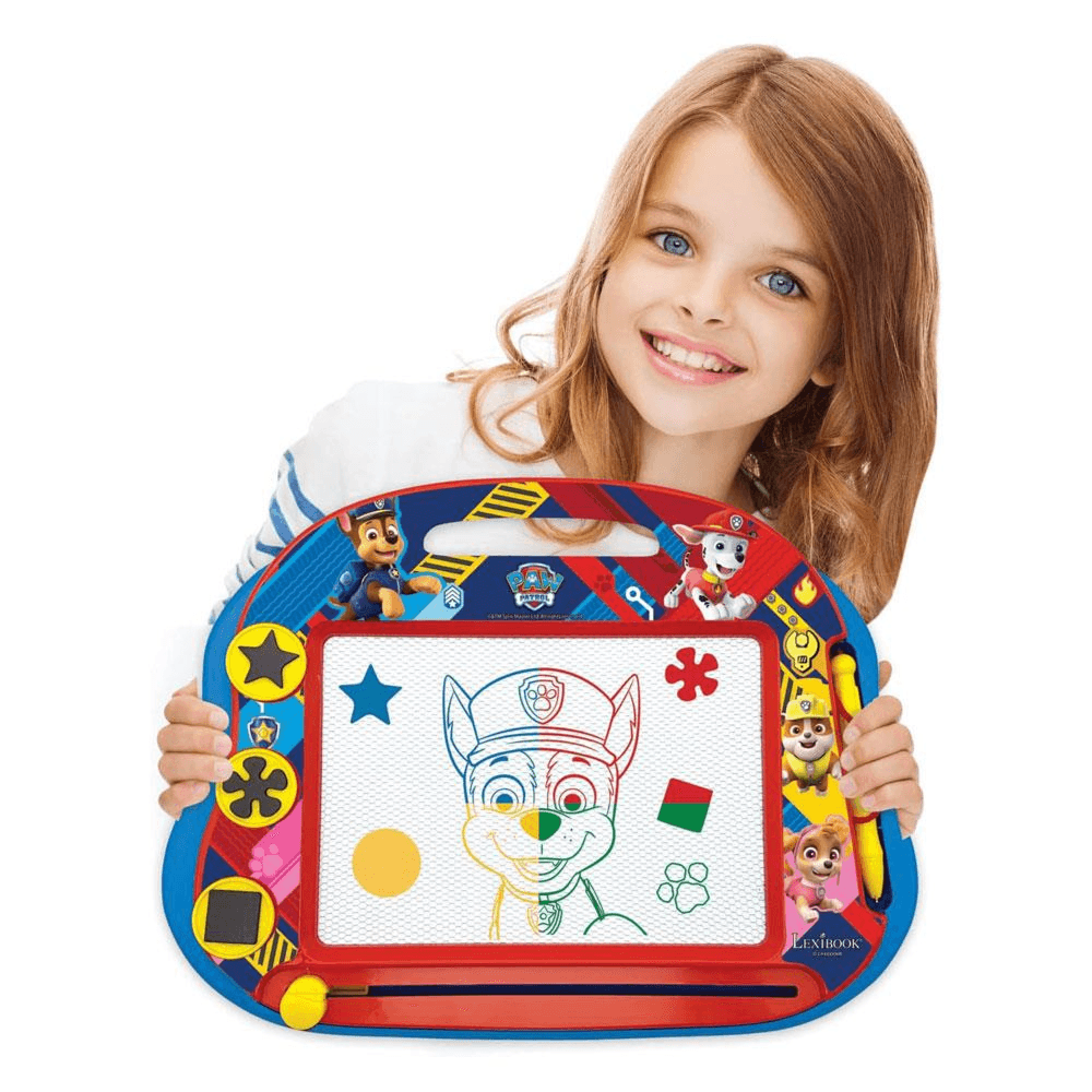 LEXIBOOK - Paw Patrol Magnetic Multicolour Drawing Board with Accessories