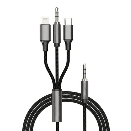RECRSI - Braided Wire Aux Cable YP-3in1