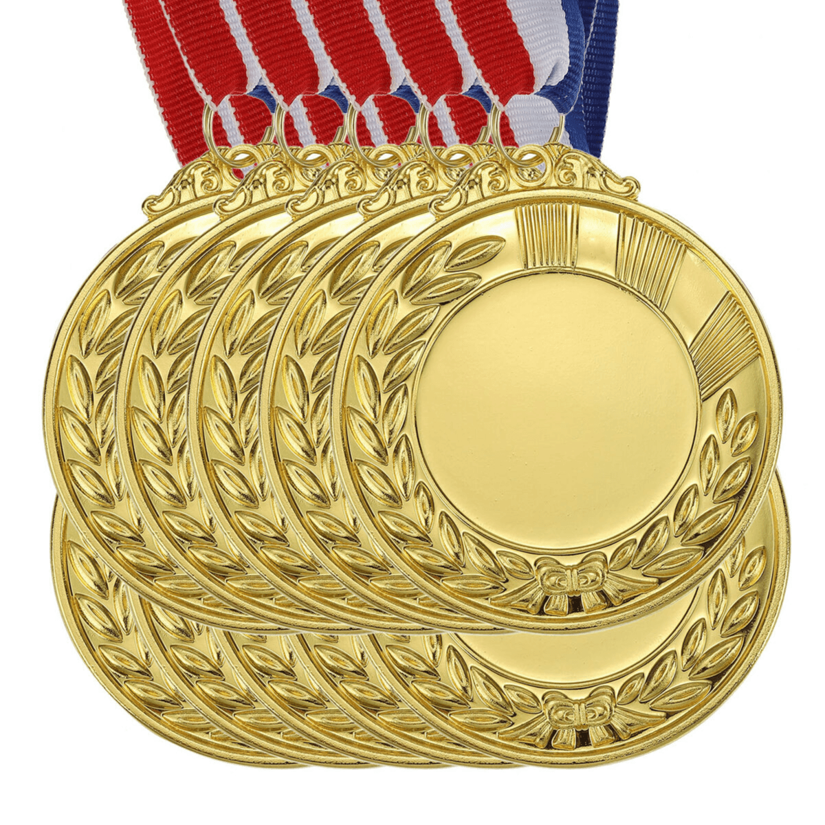 Soccer Medals (6pcs) Medals for Awards, Olympic Style Gold Meta