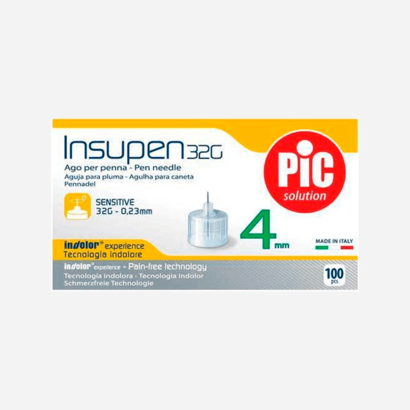 Pic Insupen pen needles G32*4mm 100pcs