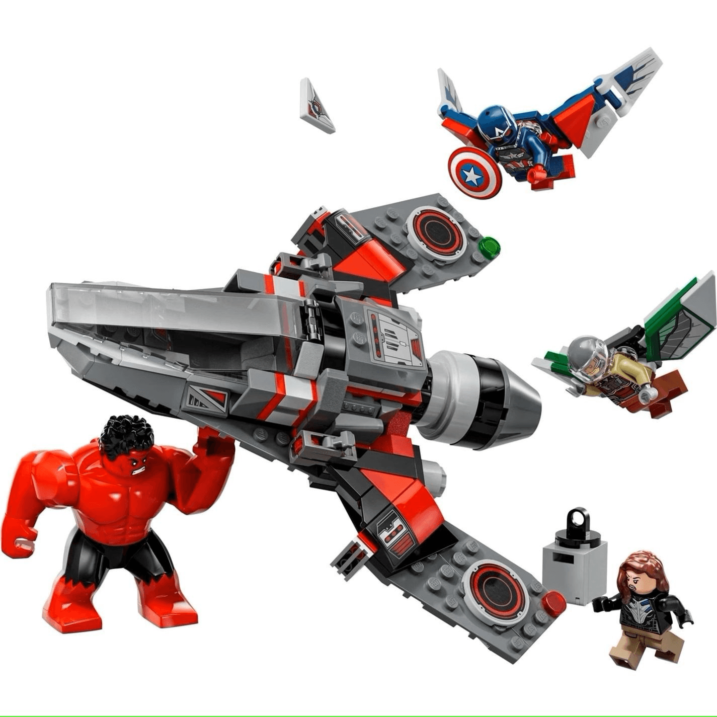 LEGO Marvel 76292 Captain America vs. Red Hulk Battle (223 Pieces)