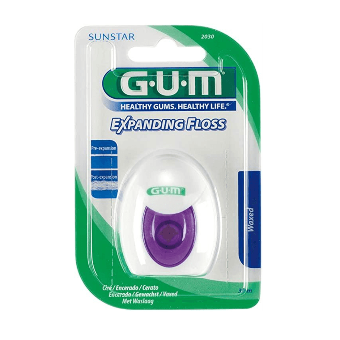 خيط الأسنان Gum Expanding Floss Waxed (2030)