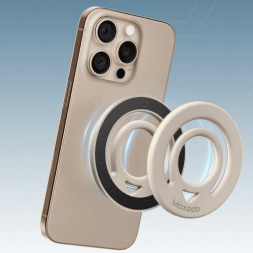 MOXEDO JELLO-MAG DUAL SIDED SILICONE MAGSAFE RING HOLDER (MX-DSR020) (Beige)
