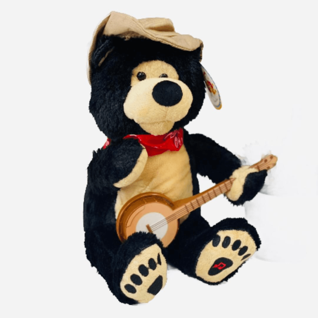 Black Bear Guitarist Soft Toy