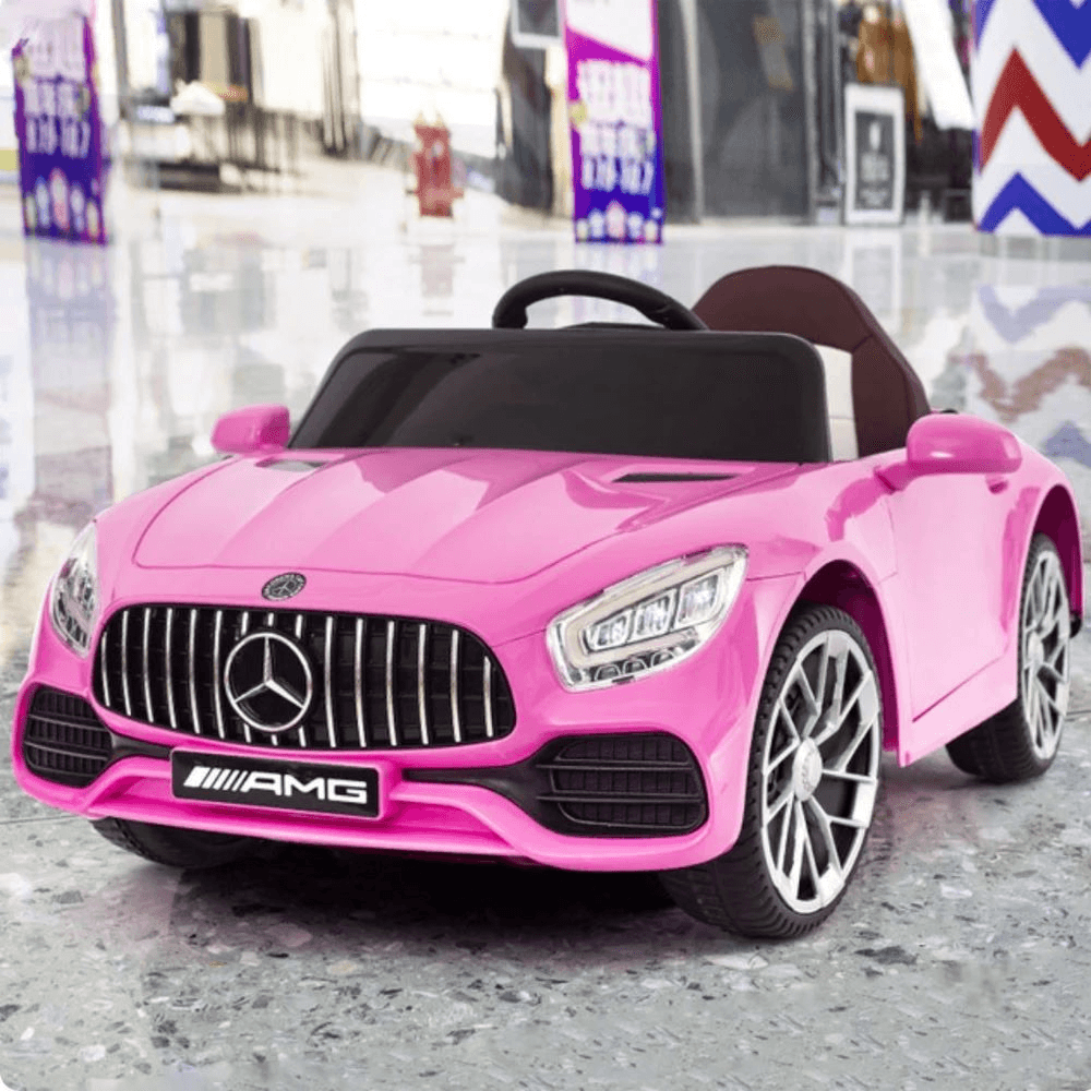 Mercedes Benz GT-600 Inspired 12 Volt Rechargeable Electric Ride On Car - Pink (2-5 Years)