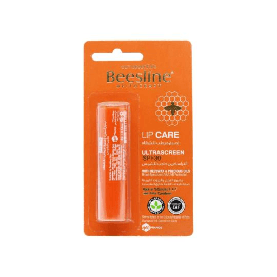 Beesline Lip Care Ultrascreen SPF 30 with Beeswax & Precious Oils rich in vitamin E-F & beta carotene 4gm