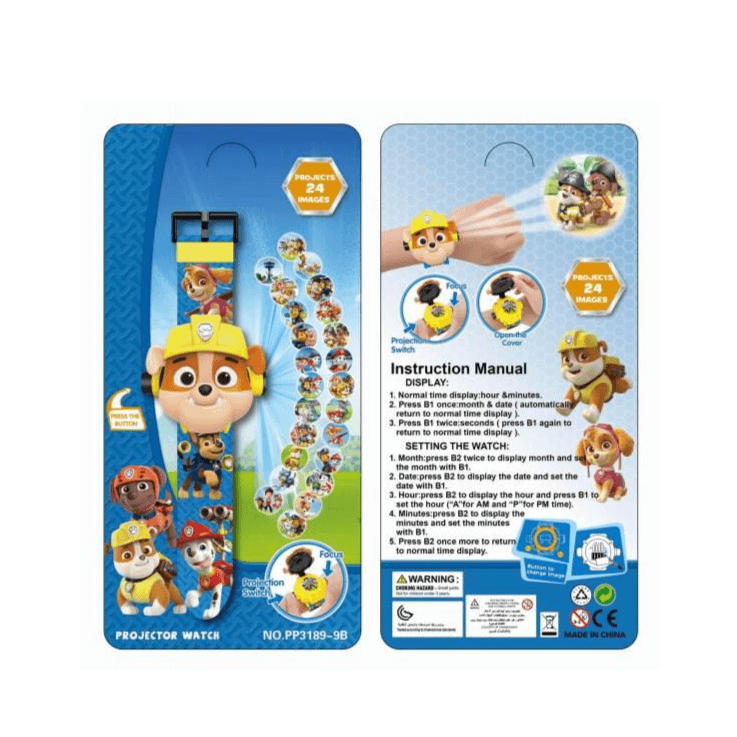 Rubble Paw Patrol Projector Watch