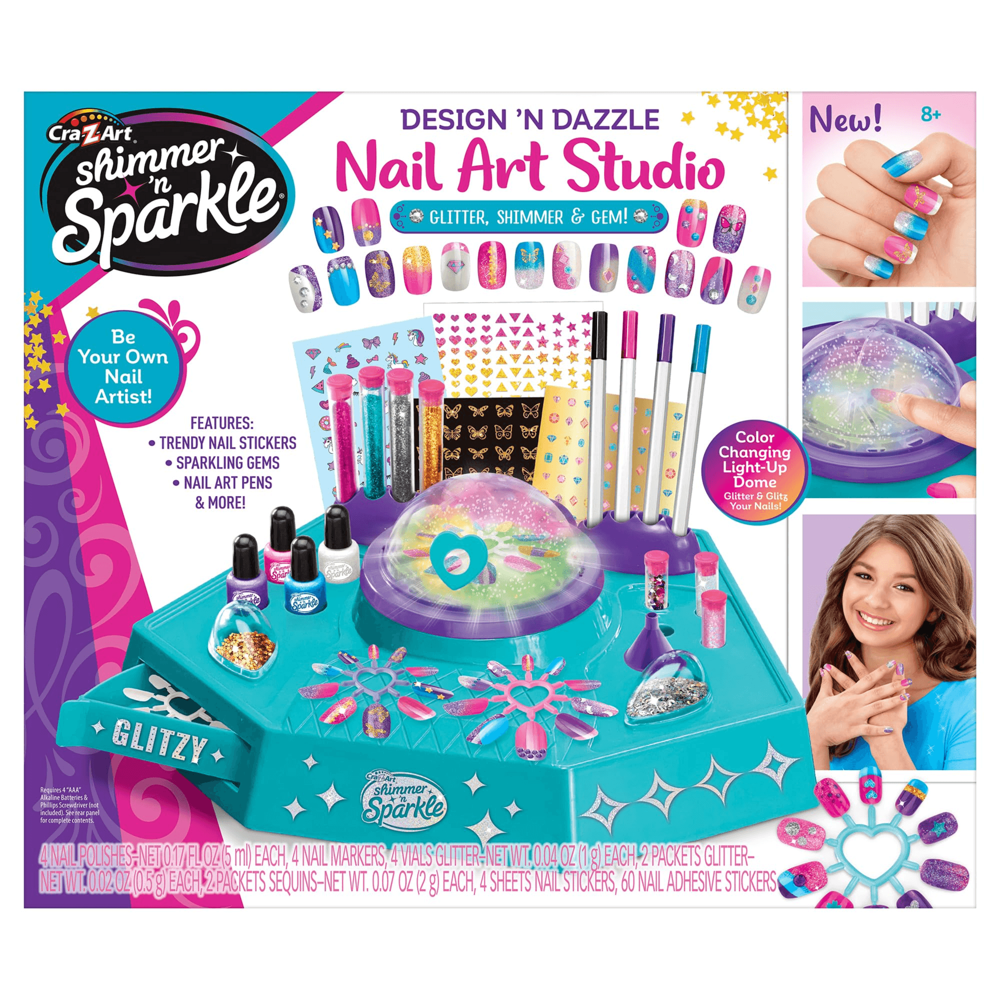 Cra-Z-Art Shimmer 'n Sparkle Design 'n Dazzle Nail Art Studio